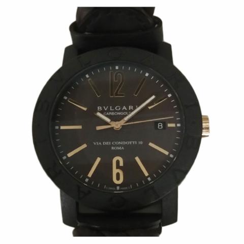 Bvlgari carbon gold watch sale